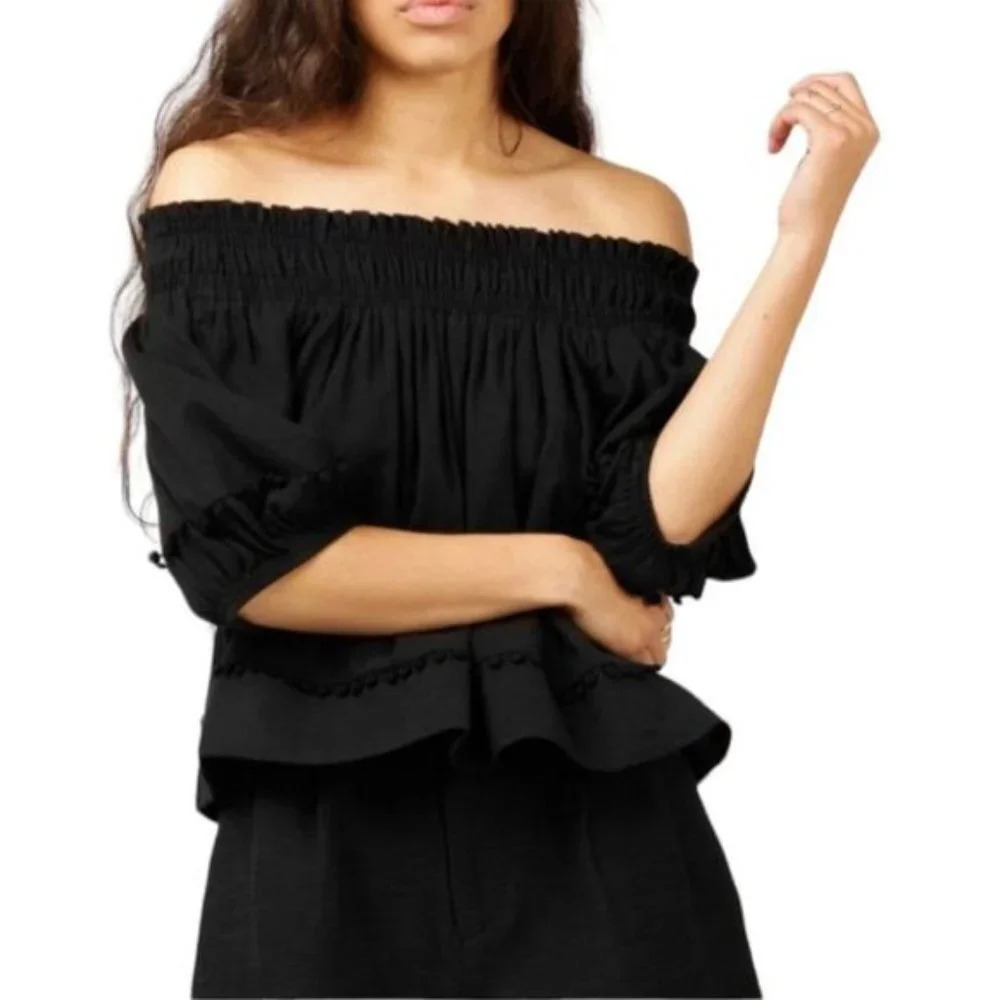 Apiece Apart Margarita Off-the-Shoulder Top